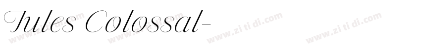 Jules Colossal字体转换